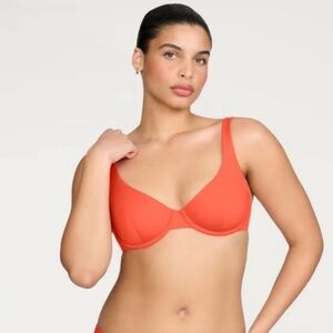 CUUP The Scoop Swim in Hibiscus Size 34E 36D